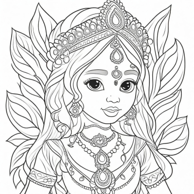 Cute Little Indian Princess