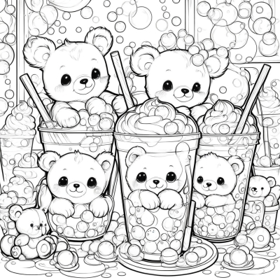 Cute Bears and Bubble Tea