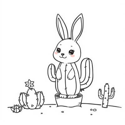 Cute Cactus Bunny