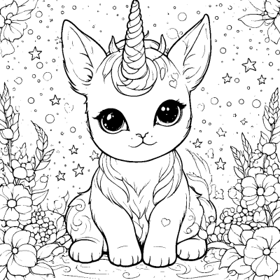 Cute Unicorn Cat