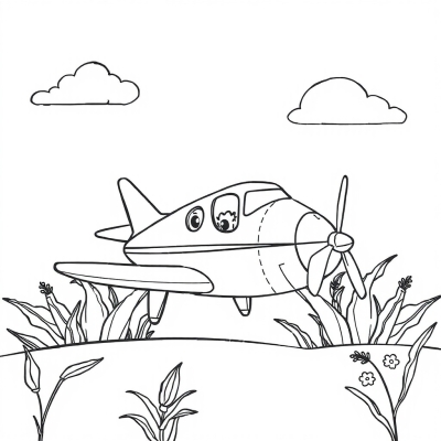 Cute Corn Plane