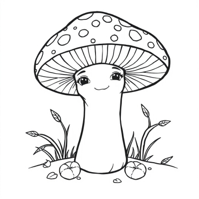 Cute Girl Mushroom