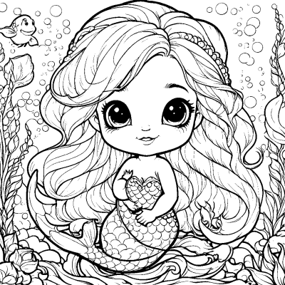 Cute Little Mermaid