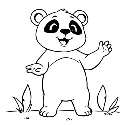 Cute Dancing Panda