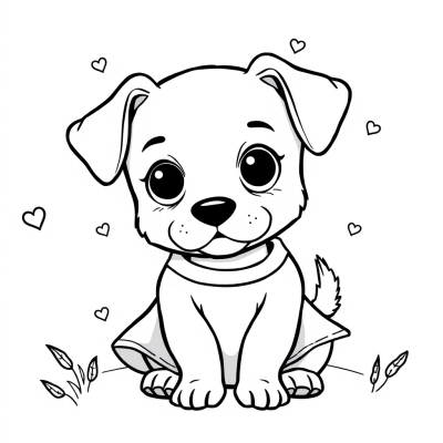 Cute Puppy in a Dress