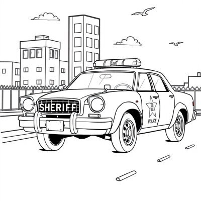 Cute Sheriff Car