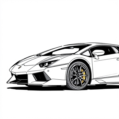 Detailed Lamborghini Aventador