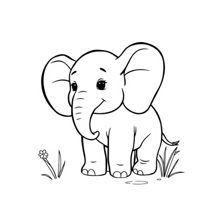 Cute Dumbo Elephant