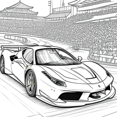 Racing Car Ferrari