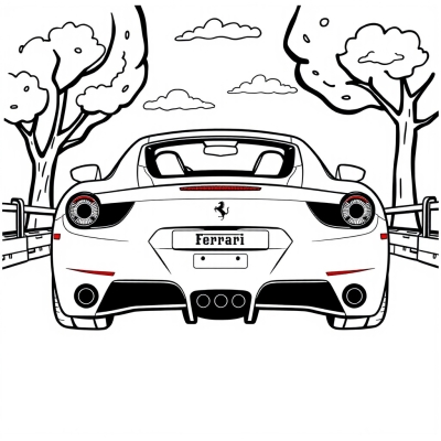 Ferrari Rear View