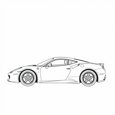 Ferrari Side View