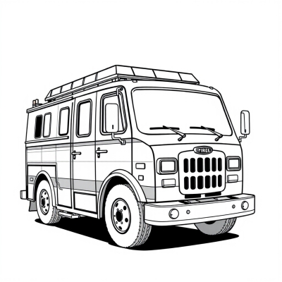Fire Truck with Eyes