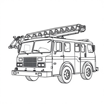 Fire Truck with Ladder