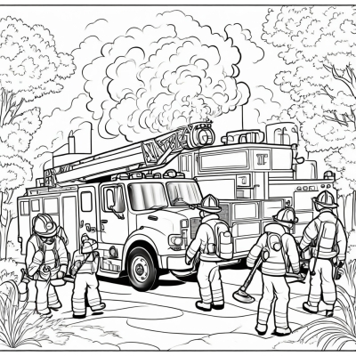 Firefighters Put Out the Fire