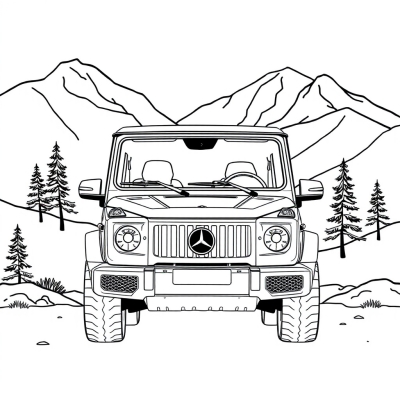 G-Wagen in the Mountains