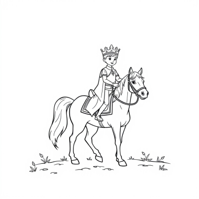Beautiful Prince on a Horse