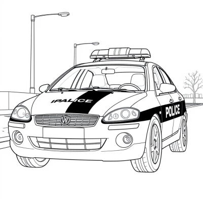 Italian Police Car