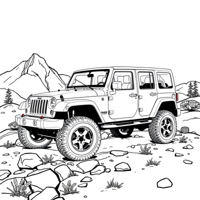 Jeep on the Rocks