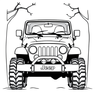 Jeep with Eyes