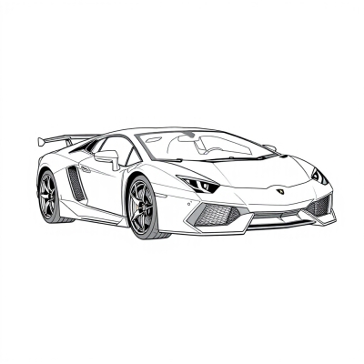 Racing Lamborghini Aventador
