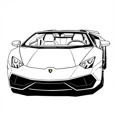 Lamborghini with the Top Down