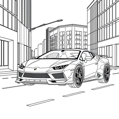 Lamborghini Urus in the City