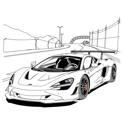 McLaren 720S GT3 Racing Car