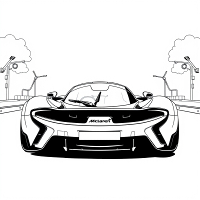 McLaren MCL60 Racing Car