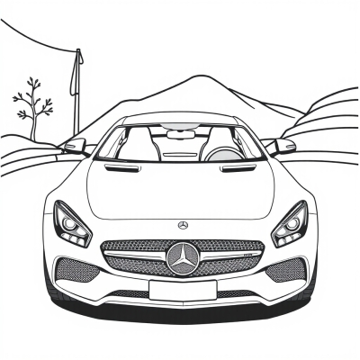 Sporty Mercedes Coupe