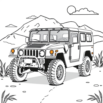 Military Jeep Hummer HMMWV