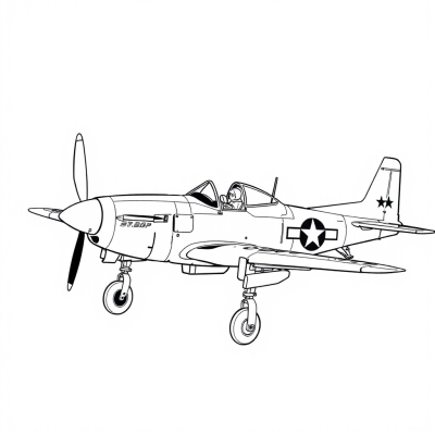 P51 Military Airplane