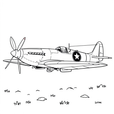 Spitfire Military Plane