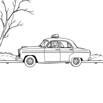 Old Sweet Police Car