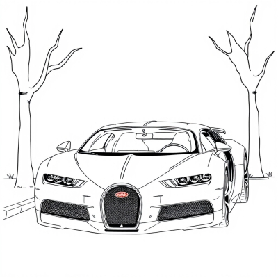 Parked Bugatti Chiron