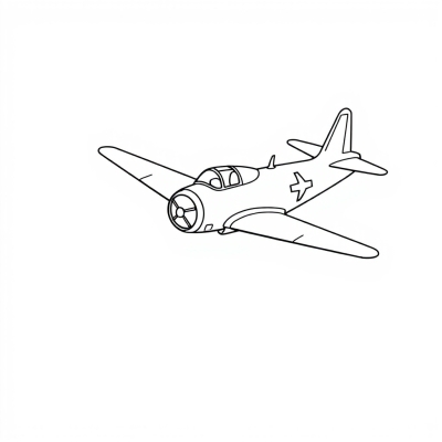 Military-Style Airplane