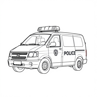 Police Van with Sirens