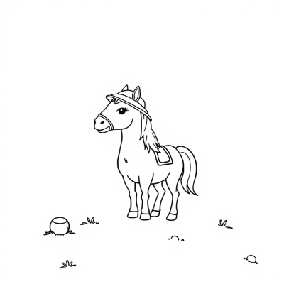 Pony in a Hat