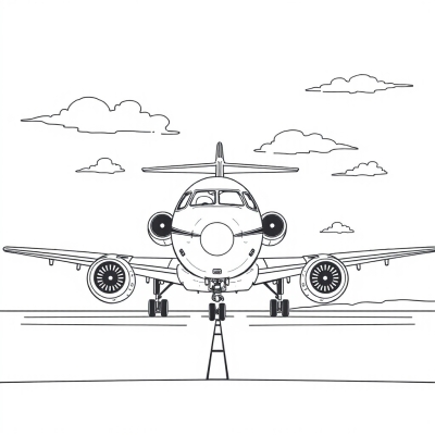 Private Jet Landing