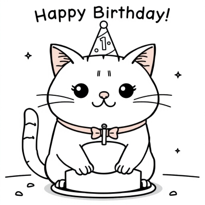 Pusheen Cat Birthday