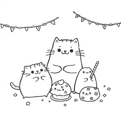 Pusheen and Sweets
