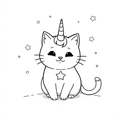 Pusheen Cat as a Unicorn