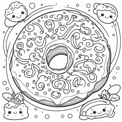 Rainbow Donut