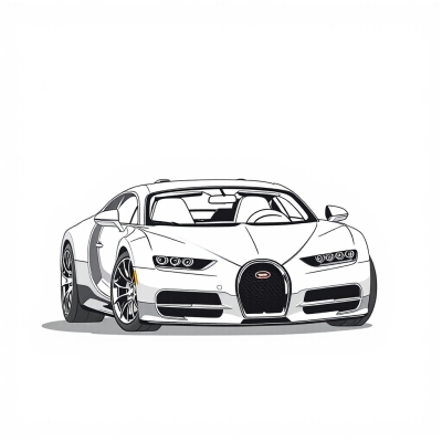 Simple Bugatti for Kids