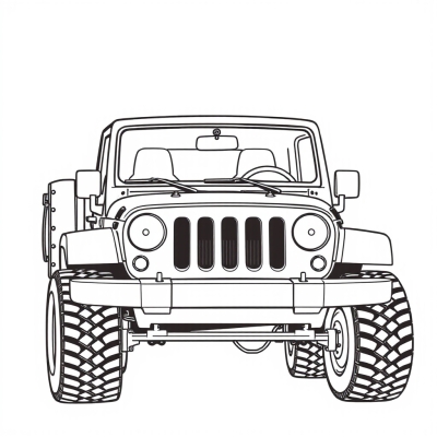 Simple Jeep for Kids