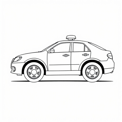 Simple Police Car for Kids