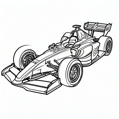 Simple Red Bull Racing Car