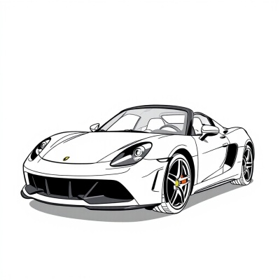 Sparkling Sports Car