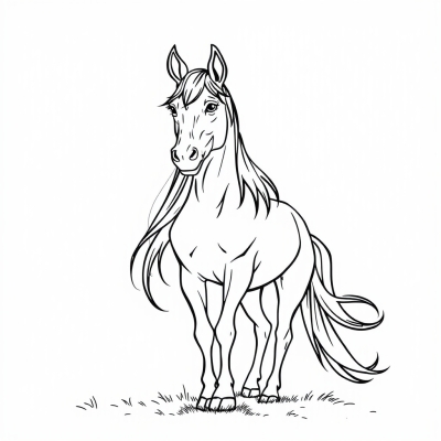 Beautiful Mane Stallion