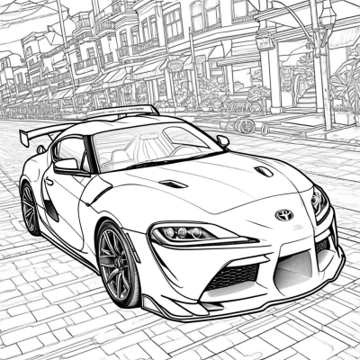 Sporty Toyota Supra