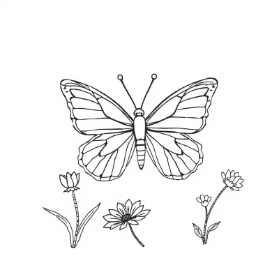Butterfly with Stunning Design